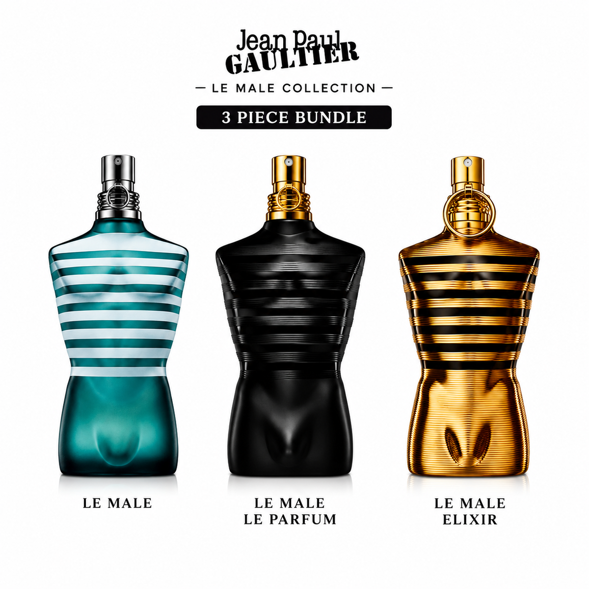 JPG Le Male 3-Piece Fragrance Bundle
