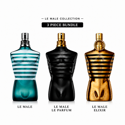 Jean Paul Gaultier Le Male Collection – 3-Piece Fragrance Bundle | 125ML Each