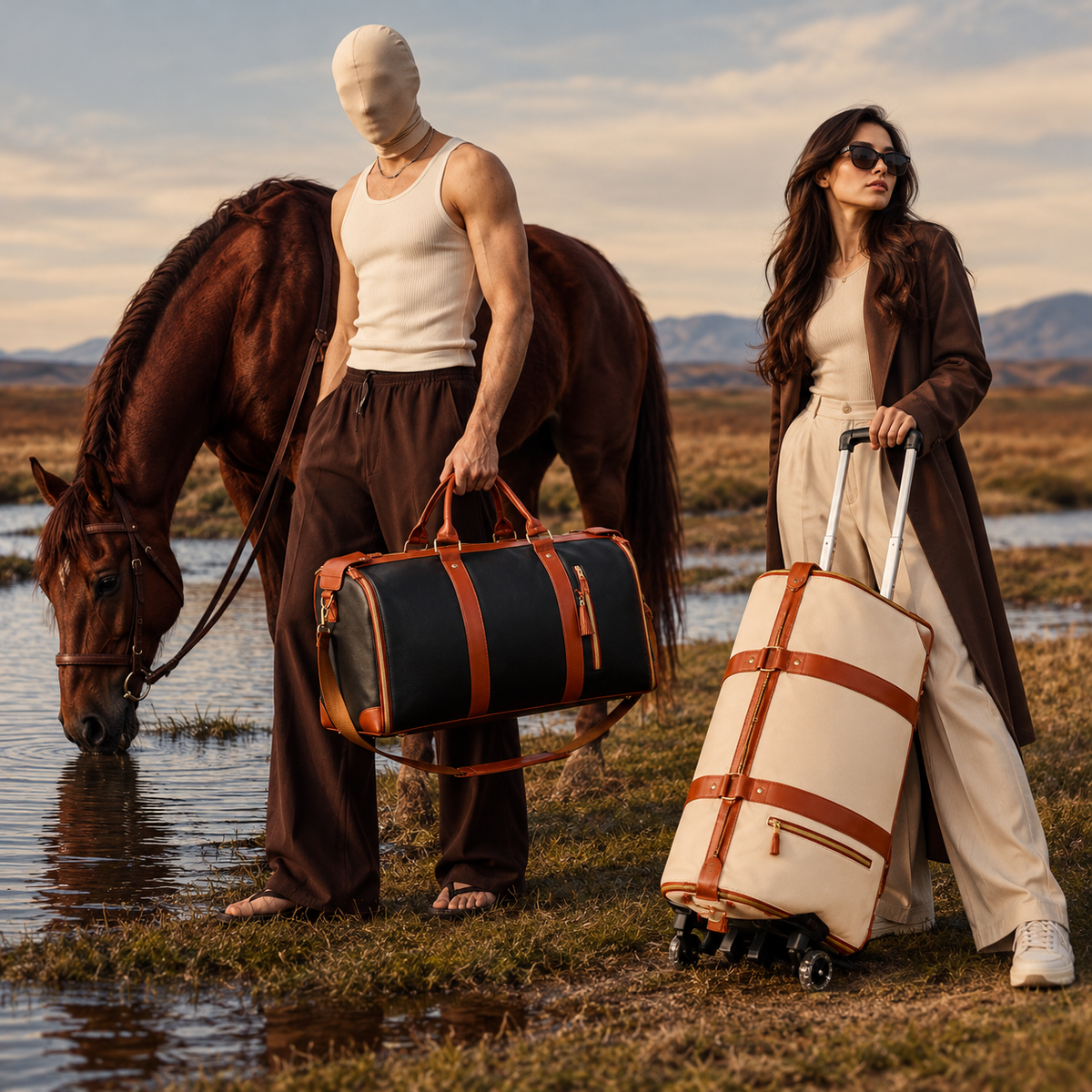 Large Capacity Foldable Travel Duffle Bag