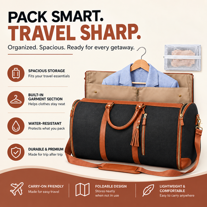 Large Capacity Foldable Travel Duffle Bag