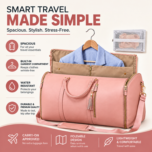 Large Capacity Foldable Travel Duffle Bag